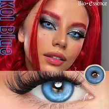Bio-essence Contact Lenses 2PCS Colored Contact Lenses Cosplay Red Lenses 1Year Fashion Color Beauty Lenses Party Cute Eye Lens