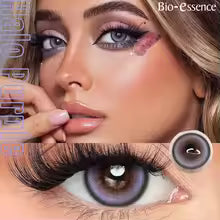 Bio-essence Contact Lenses 2PCS Colored Contact Lenses Cosplay Red Lenses 1Year Fashion Color Beauty Lenses Party Cute Eye Lens