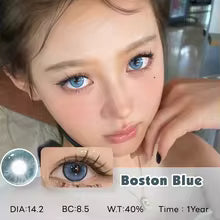 KSSEYE 2PCS Colored Contact Lenses for Eye with Diopters Contact Lenses Green Soft Lenses Beauty Pupils Contacts 0~-8.00 degrees
