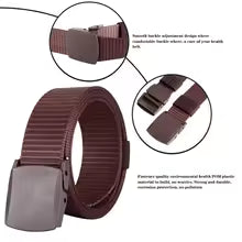 Military Men Belt 2023 Army Belts Adjustable Belt Men Outdoor Travel Tactical Waist Belt with Plastic Buckle for Pants 120cm