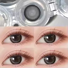 Bio-essence Contact Lenses 2PCS Colored Contact Lenses Cosplay Red Lenses 1Year Fashion Color Beauty Lenses Party Cute Eye Lens