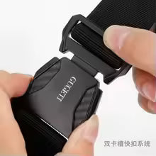 Men's War 15 Elastic Tactical Belt Simple And Premium Sports Belt Fashionable And Versatile Alloy Men's Belt