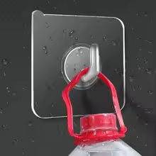 Transparent Strong Self Adhesive Hooks No Trace Sticky Hooks Key Storage Hanger For Kitchen Bathroom Door Wall Multi-Function