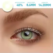 MILL CREEK 2PCS Contact Lenses for Eyes with Lenses Case Natural Soft Colored Lenses Diameter 14.2mm One Year Use Fast Shipping