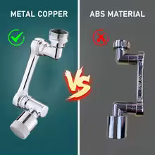 Metal 1080° Universal Rotation Faucet Sprayer Head for Faucet Extender Aerator Bubbler Nozzle Kitchen Tap Washbasin Robot Arm